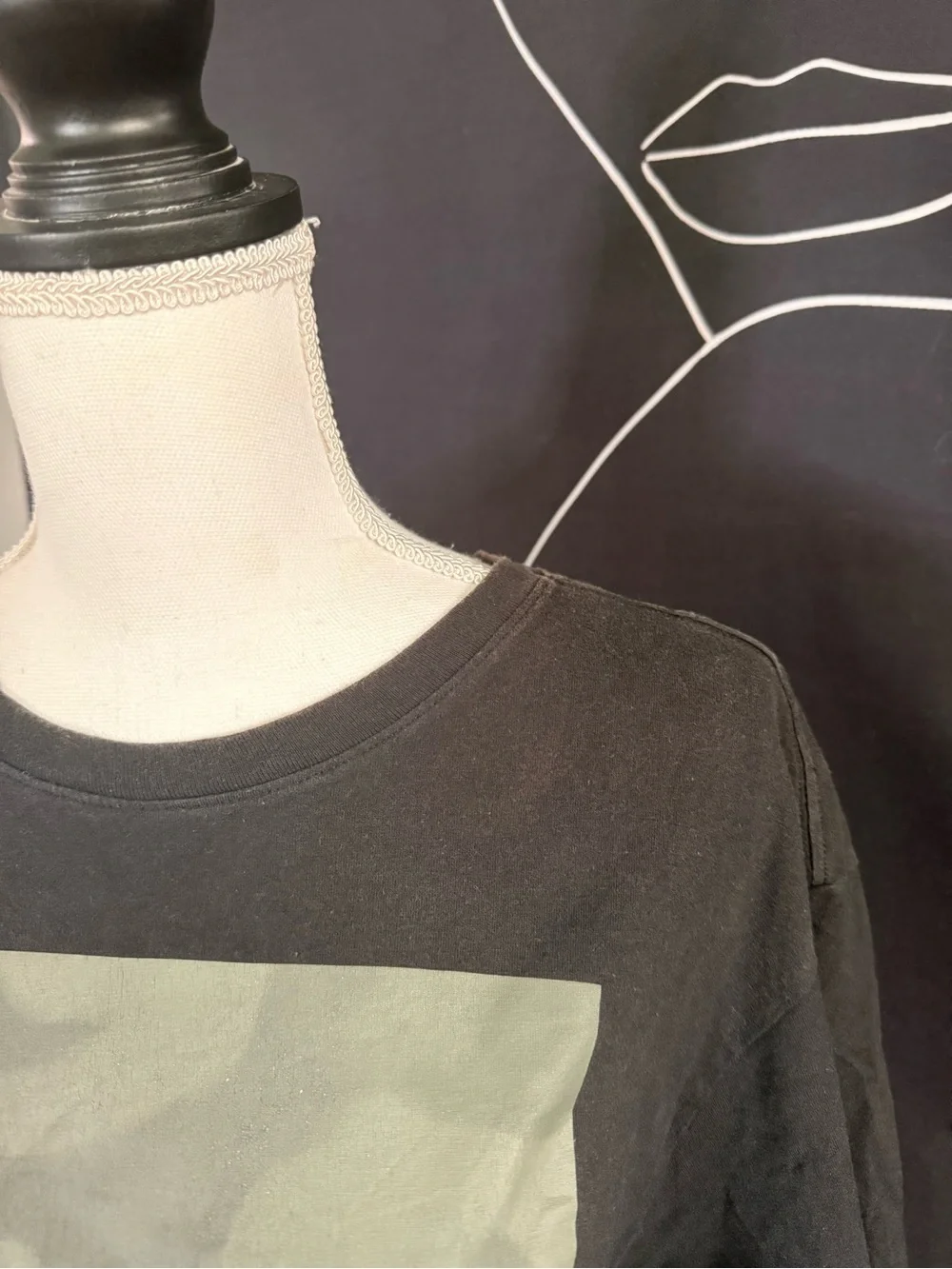 Jordan Black Tee with Green Camo Jumpman Graphic